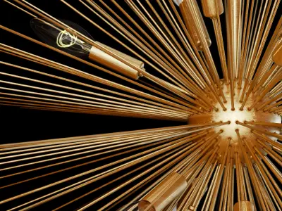 pottery barn explosion chandelier 3D model