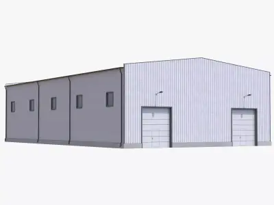 Industrial Building 41 PBR Low-poly 3D model