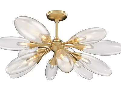 Cordoba 39 Inch Flush Ceiling Light 3D model