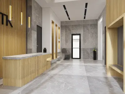 Entrance and Office Design 3D model