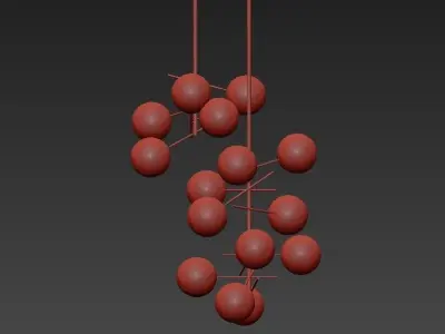 Gallotti Radice Bolle Pendant Light by Massimo Castagna 3D model