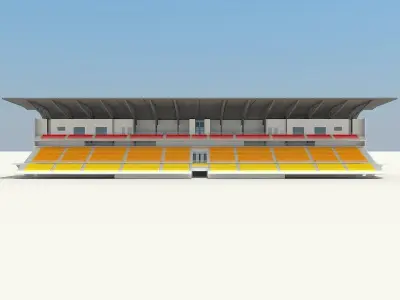 Stadium with seats 3D model