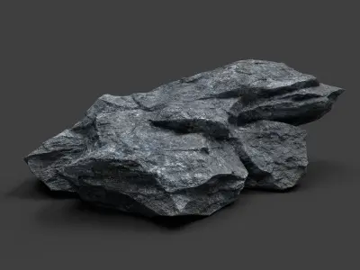 Rock 7-10 Low-poly 3D model