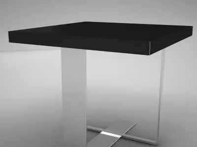 coffe table square 2 Low-poly 3D model