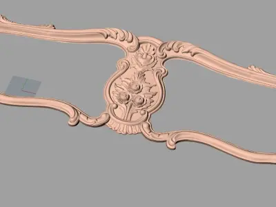 Bed 3D relief models STL Files used for CNC Router E1005 3D model