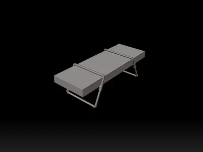 Industrial Mini Pipe Table Free 3D model