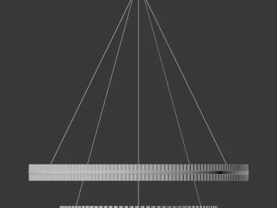 Saturno II Large Pendant 3D model