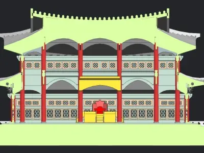 Geun-Jeong-Jeon of KOREA 3D model