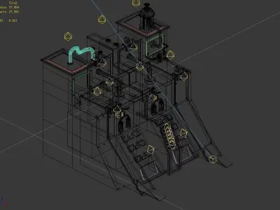 Machinery - wall 01 3D model