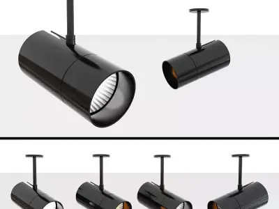 Ceiling Spotlights Display Case Lighting Adjustable Spotlights 3D model