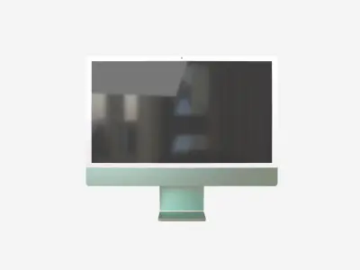 Apple imac 2021 v1 001 Low-poly 3D model