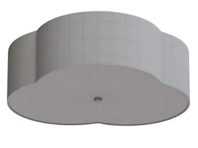  Adella 14-in Flush Mount 3D model