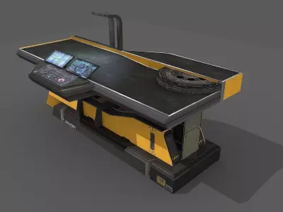 Sci Fi Repair Table Low-poly 3D model