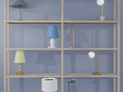 Bed Lamps and Table Lamps Free 3D model