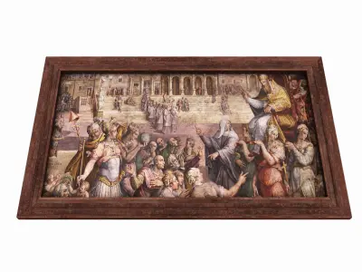 picture medieval  Low-poly 3D model