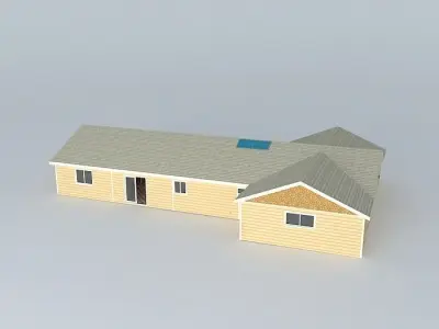 Basic modular house Free 3D model