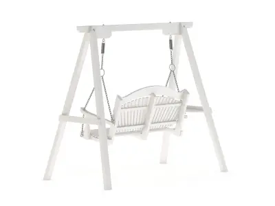 Wooden Swing Chair 004 3D model