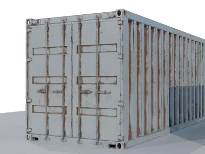 Container shipping 3D model