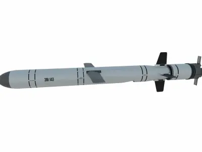 3M-54 Kalibr- 3M14 Biryuza Low-poly 3D model
