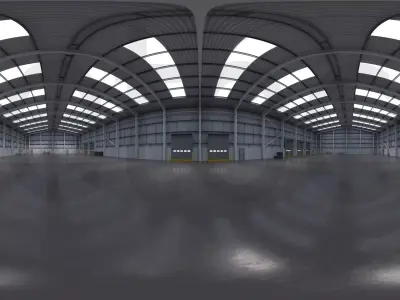 HDRI - Industrial Warehouse Interior 11 Texture