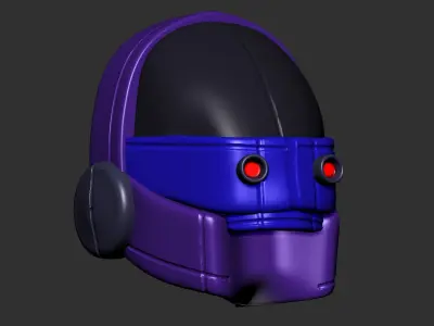 helmet high poly sculpt 3d printable ver 7 3D model 3D model 88