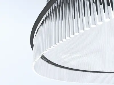 Fibre Ceiling Light 3D model