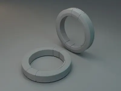 SCI-FI RING Low-poly 3D model