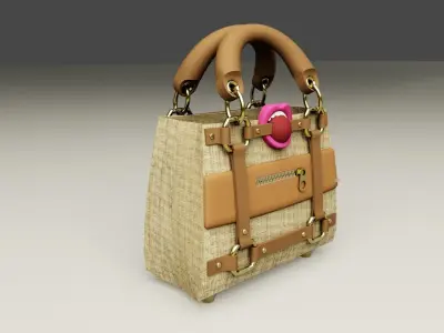 Lady Femdom Handbag Low-poly 3D model