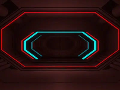 Sci Fi Interior 3D model 22