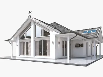 Modern Residential Building 15 Low-poly 3D model