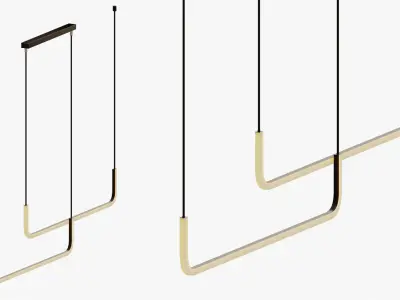 Minimalist Nordic Pendant Light 3D model