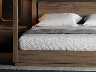 Restoration Hardware MACHINTO Bed 3D model