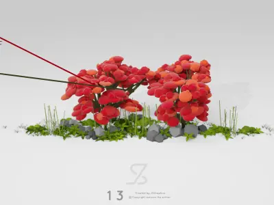 Japanese Maple Tree Free low-poly 3D model