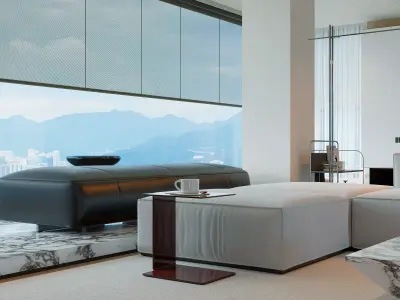 Interior scene living room 11 3D model