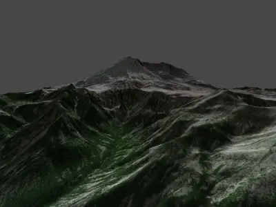 Mt ST Helens 3D model