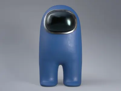 Among us characters - Maya rig included Low-poly 3D model