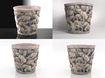 Elephant Bowl Free 3D model