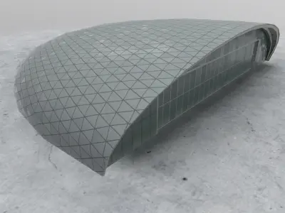 LOWS Hangar 8 Low-poly 3D model