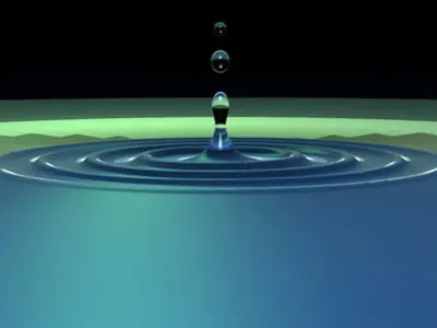 Waterdrops water drop 3D model