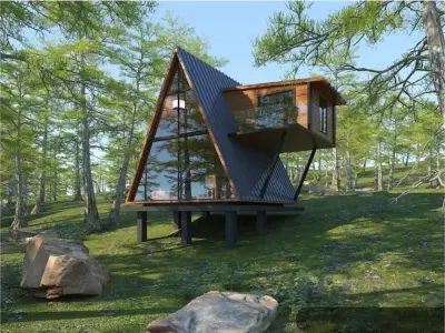 log cabin 3D model order