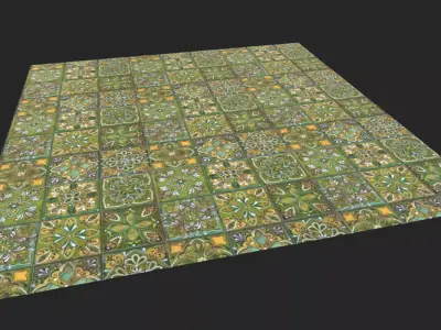 Green Tiles - Texture Texture