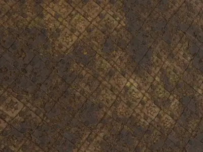 Rusted Metal Gate PBR Seamless Texture