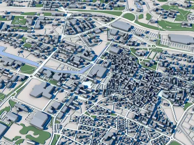 Rauma Town Finland 3D model