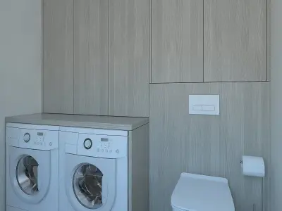 Wonderful interior of a small apartment 3D Model Pack