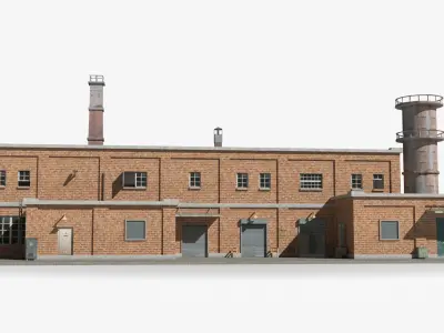 Factory xx1 Low-poly 3D model purchase
