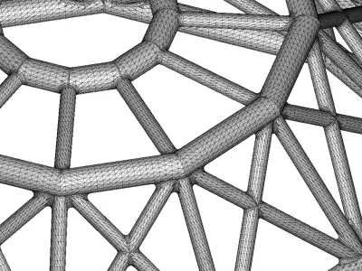 Transparent Premium Dome Structure 3D model