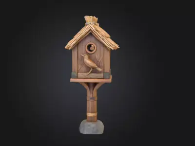 Woodland Haven Low-poly 3D model
