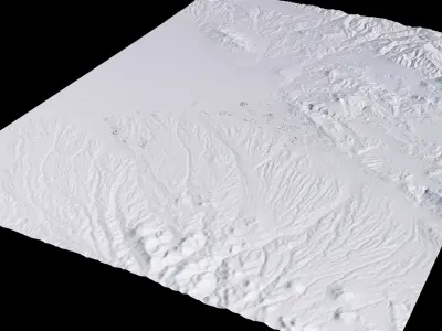 Tabriz Iran City Landscape 3D Model 3D model