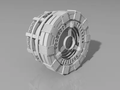 Iron Man Arc Reactor MK1 Free 3D model