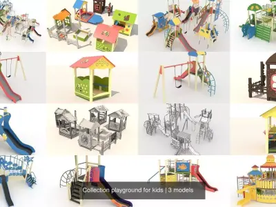 Collection playground for kids 3D Model Pack